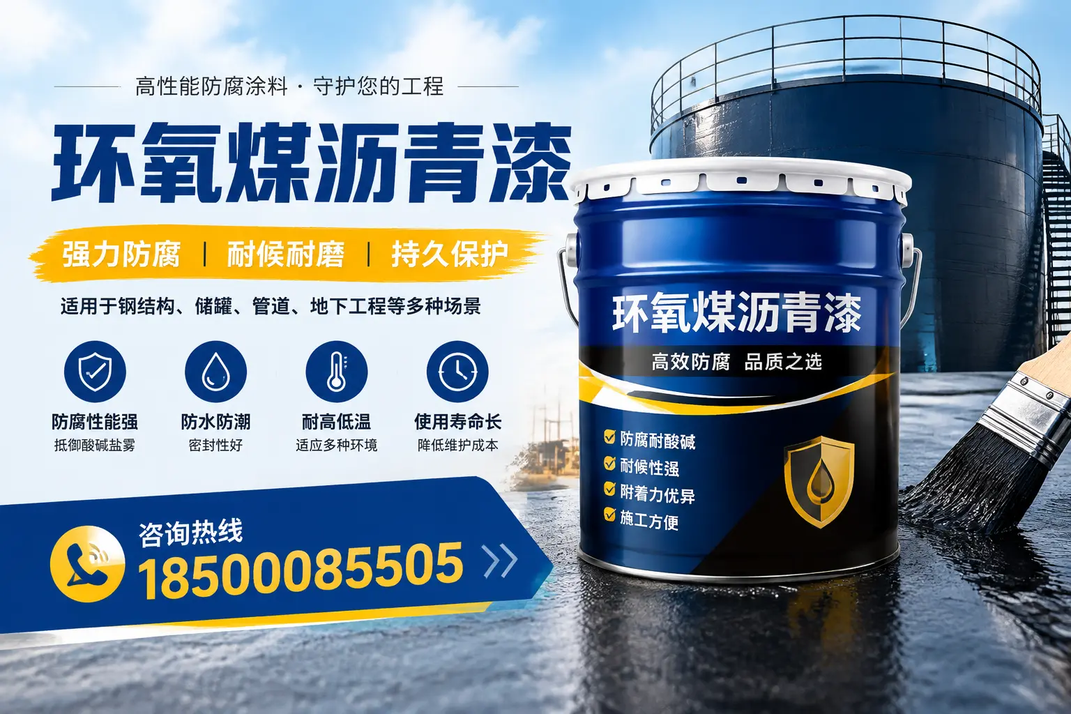 环氧煤沥青漆在工业中的应用，海口企业的选择